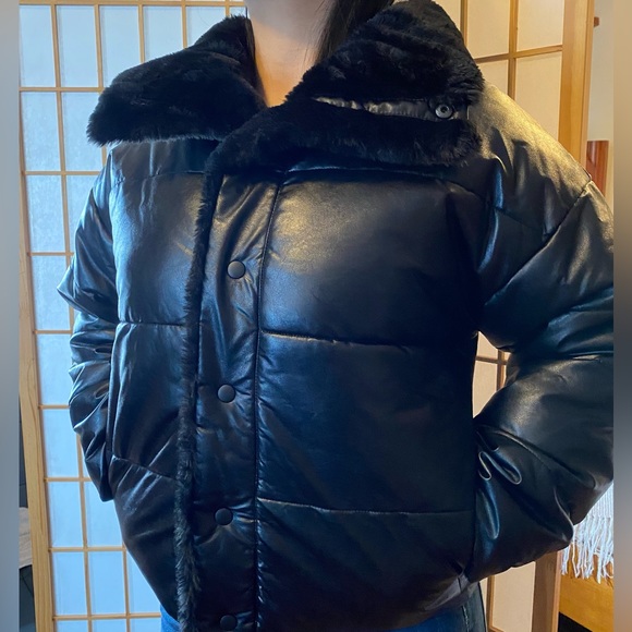 Express Vegan Leather Reversible Jacket - Picture 10 of 15
